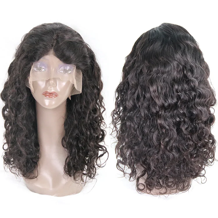 

top grade brazilian human hair wig,2 Pieces, Natural color