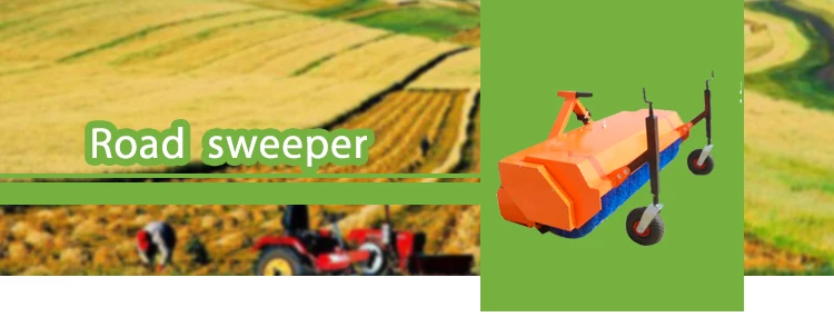 China mini farm agricultural tractor pto driven  road sweeper