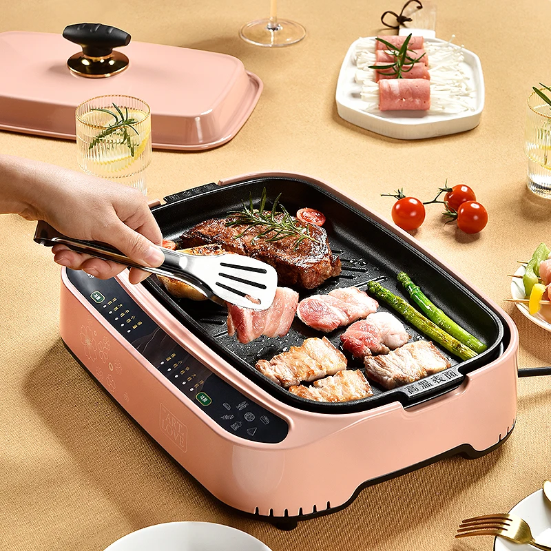 Smokeless Indoor Electric Bbq Grills Temperature Control Multifunction