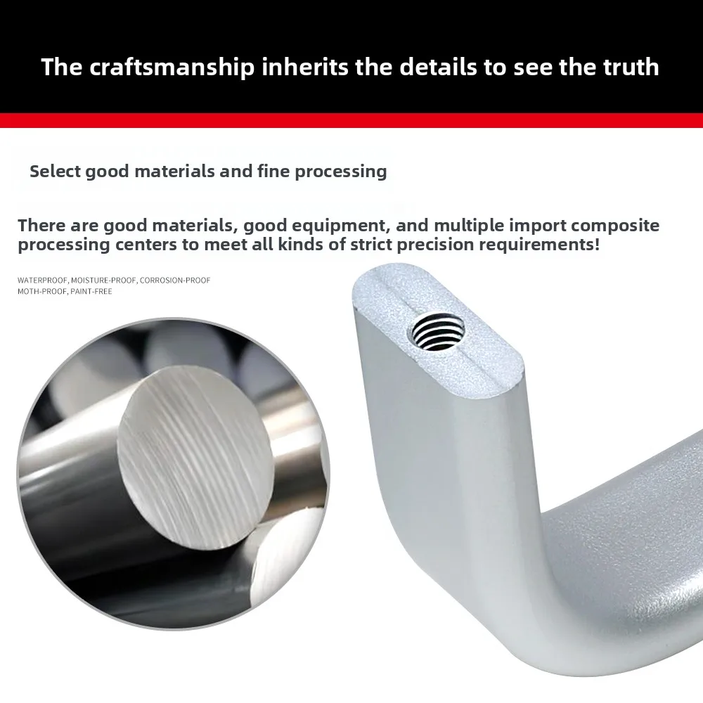 6000 Series Industrial Profile Solid Aluminum Alloy Handle 96-128 Hole Distance for Door Window Cabinet Doors factory