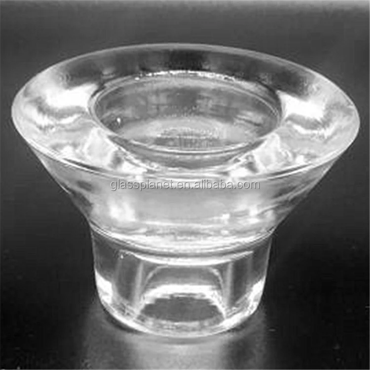 Round Chunky Glass Tealight Candle Holder Buy Round Glass Tealight