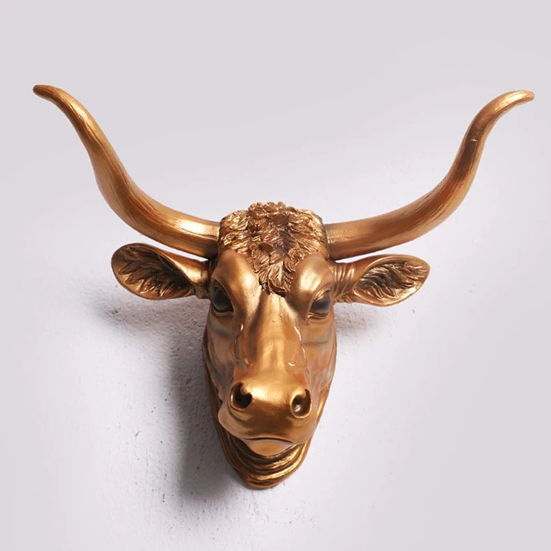 Metal Art Wall Decor Brass Animal Bull Head Wall Hanging Buy Bull