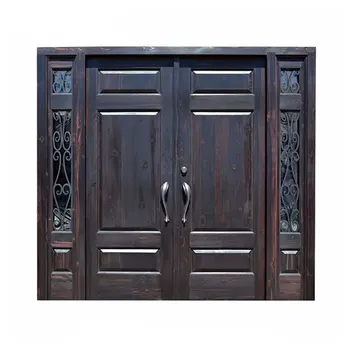 New Design House Building Door Traditional Style Iron Entrance