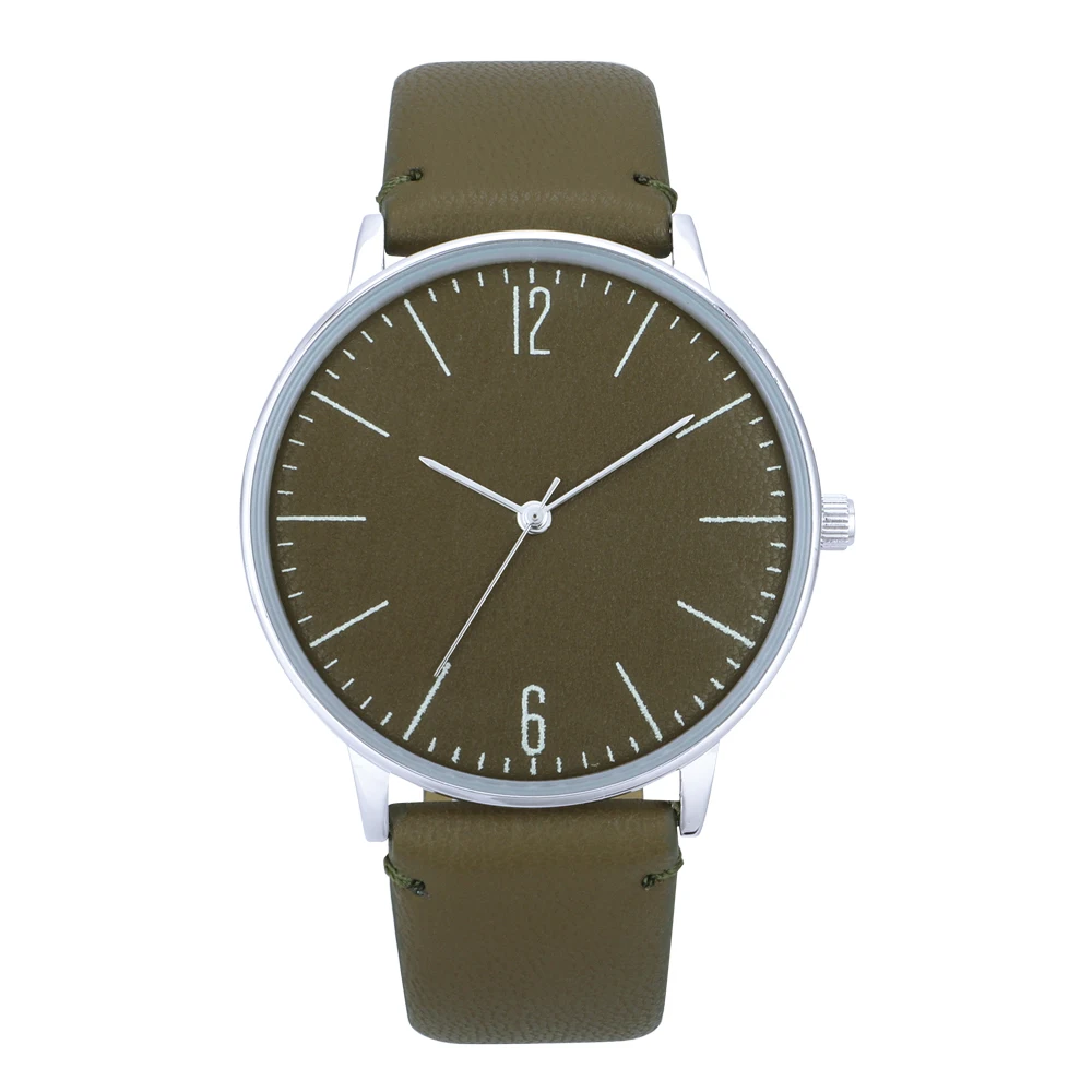 custom brand logo minimalist stainless steel back wristwatch man