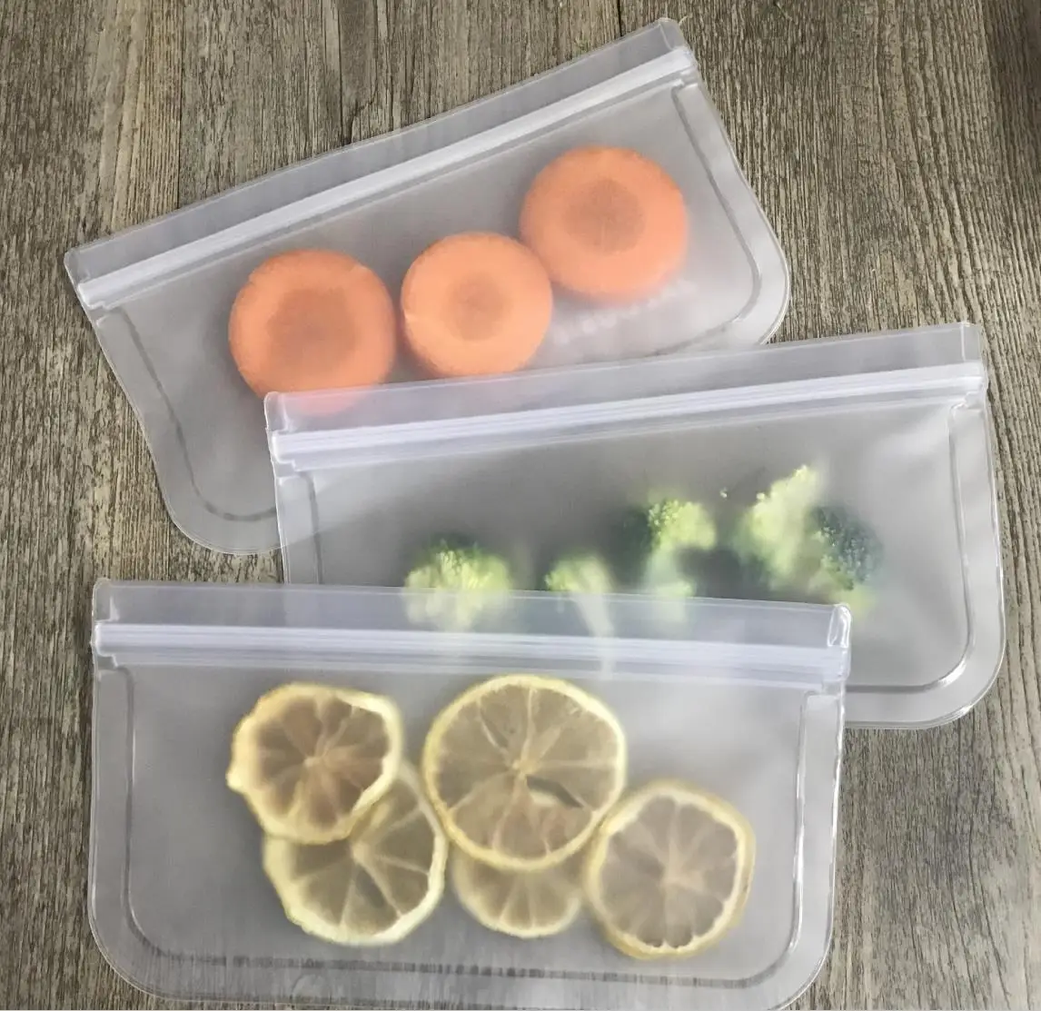 Amazon Snack Food Reusable Sandwich Vegetable Fruit Peva Storage Bags