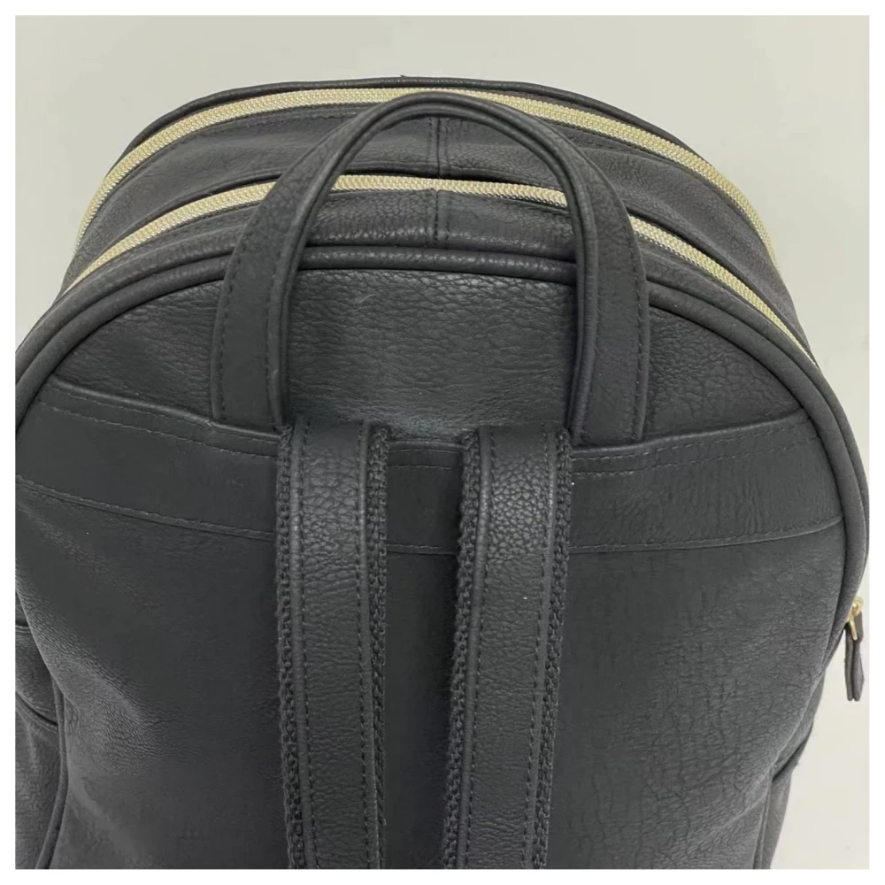 Tailor Made Natural Portable Pu Women's Bags Zipper Daily Use Backpack