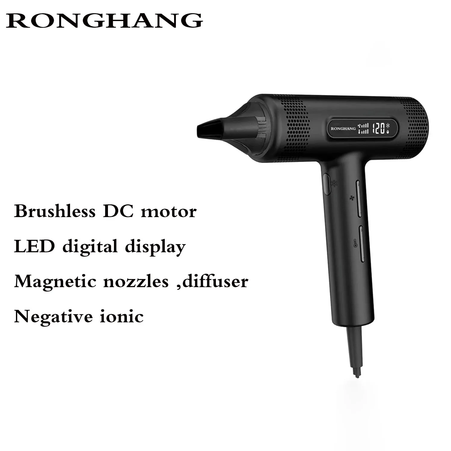 110000rpm Bldc Motor Professional Hair Dryer High Speed Salon Hair Blow Dryer Magnetic Nozzles 5658