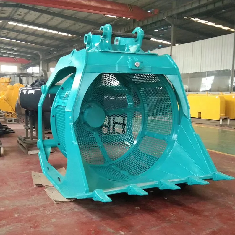 Hidromek102b Excavator Used Rotating Screening Bucket,Vibrating Bucket