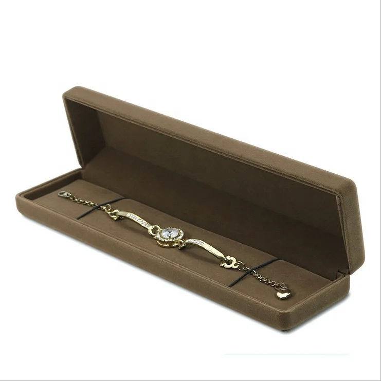 product-Custom Velvet Luxury Design Jewelry Necklace Wedding Ring Gift Box With Logo-Dezheng-img-2