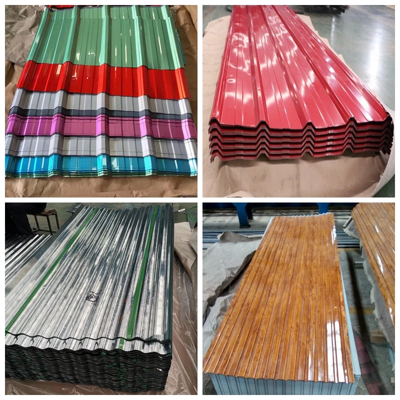 High quality galvanized colour coated corrugated steel roofing sheet metal tin roofing prices low slope roofing