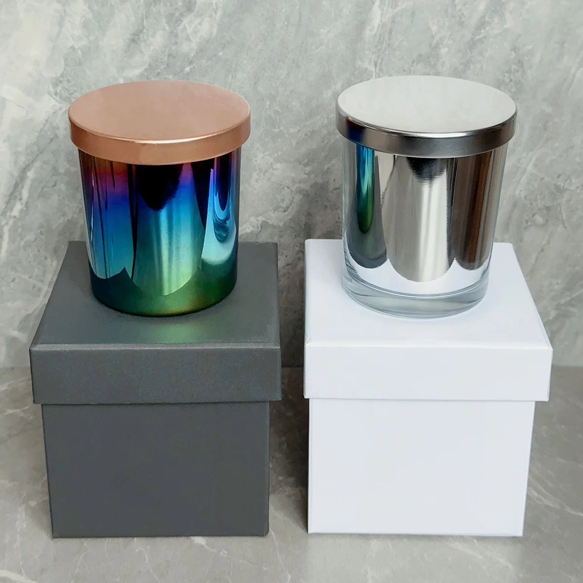 Luxury Round Kraft Papercovered Box For Scented Candle Buy Round