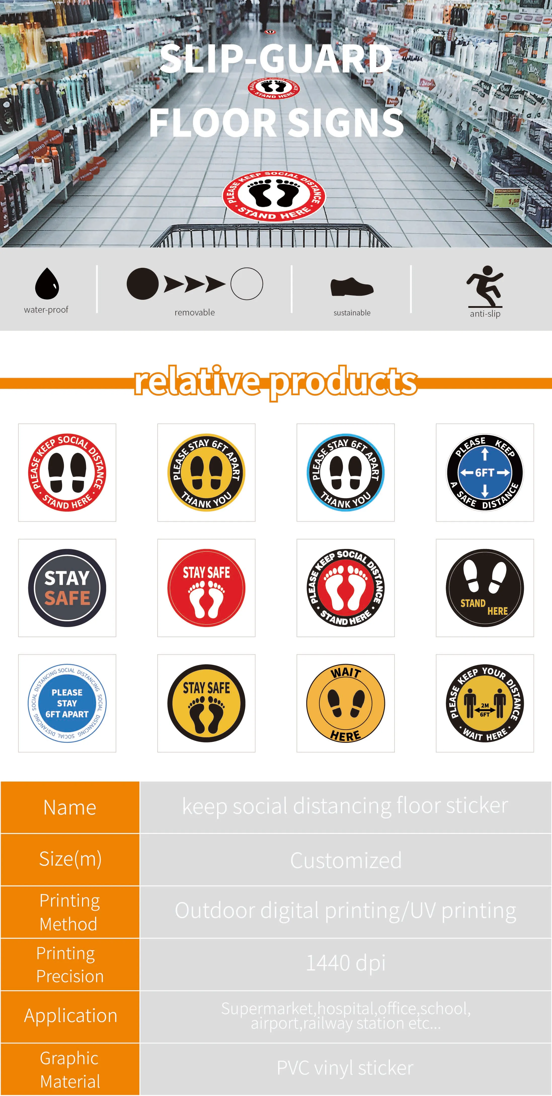 5 X Social Distancing Window Door Sticker STAND HERE PVC Vinyl 10CM X 10CM
