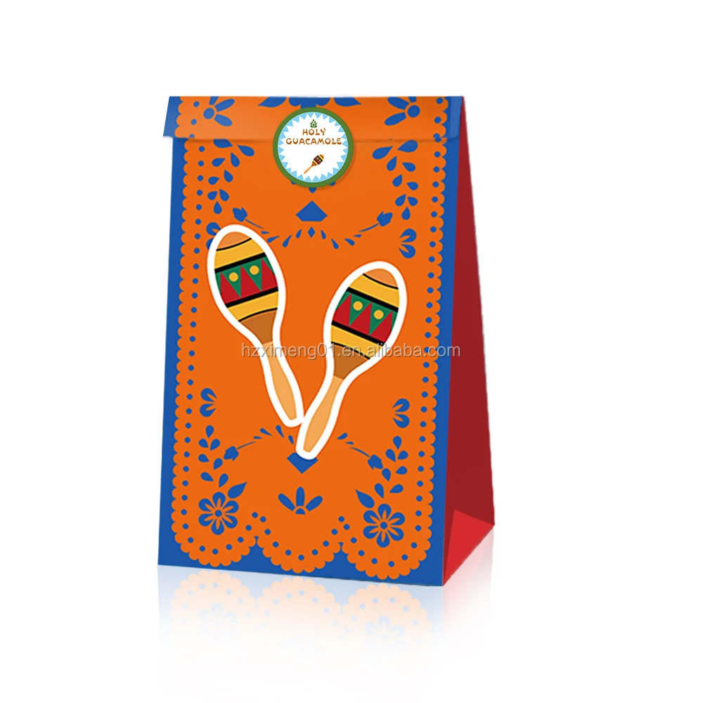 Lb004 Mexican Style Party Favor Bags For Birthday Party Supplies Candy