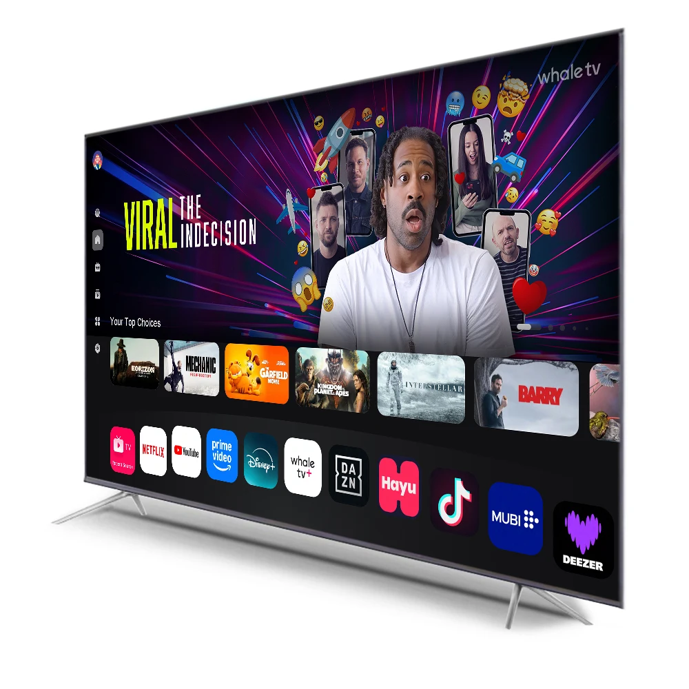 120-inch Laser TV system with ultra-short-throw projector and ALR screen in a modern living room