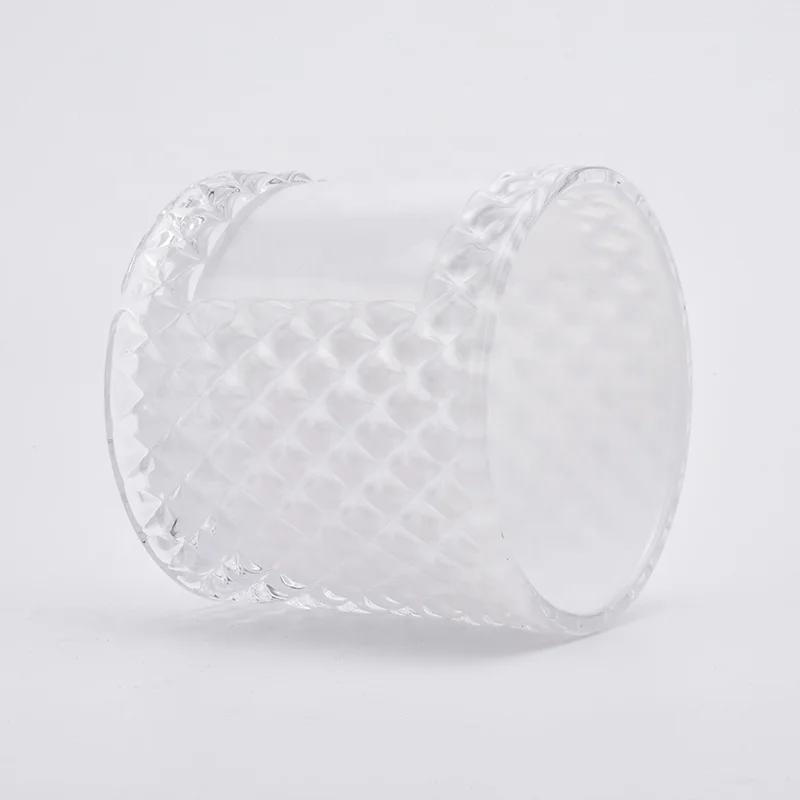 Unique Decorative colour Glass Candle Holder with lid