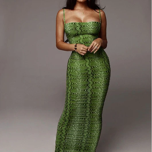 snake skin plus size dress