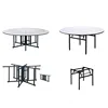 Five star good quality used round foldable banquet table for sale
