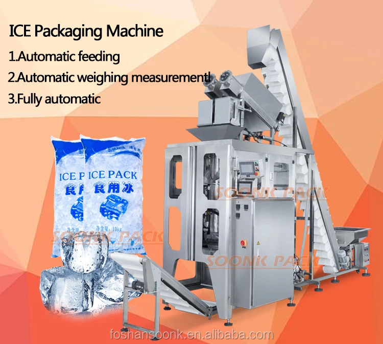 Automatic Ice Packing Machine Ice Cube Machine Ice Pack Packing Machine ...