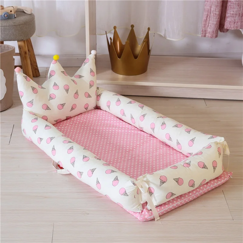 Beiens Lit Rond 100 Respirant En Coton Pour Bebe Nid Couchage Portable Pour Nouveau Ne Couffin Et Chaise Longue Pour Nourrissons Buy Lit Bebe Co Nid Bebe Lit Portable Bebe Product On Alibaba Com