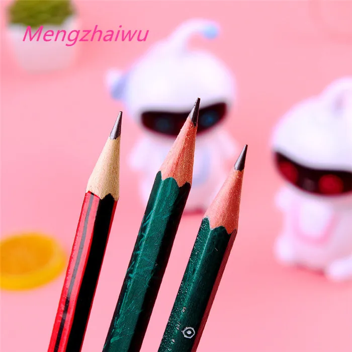 korean school supplies creative stationery Creative cartoon robot modeling kids wooden manual plastic pencil sharpener for kids
