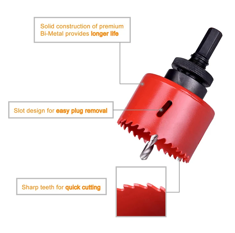 108mm bi-metal Drill Bit Cutter Round Circular steel hole saw machine for wood