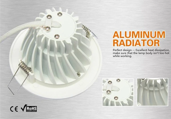 AC90~260V lamp in white china manufacturer 20W LED Downlights