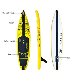 2021 DROP SHIPPING TOP SALE POPULAR DESIGN NEW STYLE CUSTOM LOGO INFLATABLE RACING PADDLE BOARD
