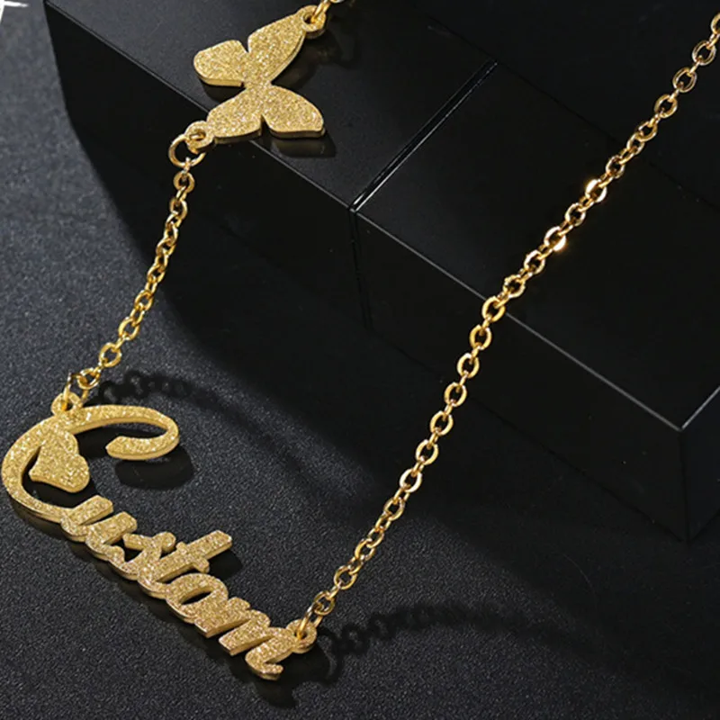 Personalized Shine Cover Name Necklace 