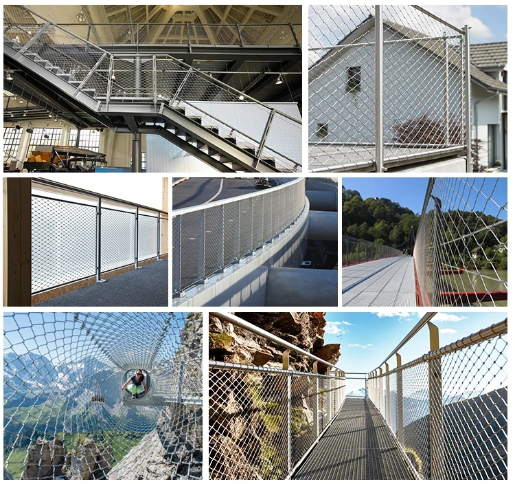 Cheep Price with stainless steel wire rope mesh net