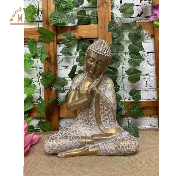 Hot selling Polystone buddha Figurine home decoration, Polyresin sleeping buddha for garden decoration,Resin religion Figurine