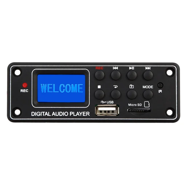 Professional Digital Display MP3 Module Bluetooth USB SD Audio MP3 Player Decoder Board Dot Matrix LCD