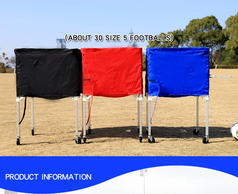 wholesale high quality Portable tennis ball cart folding soccer basketball volleyball cart