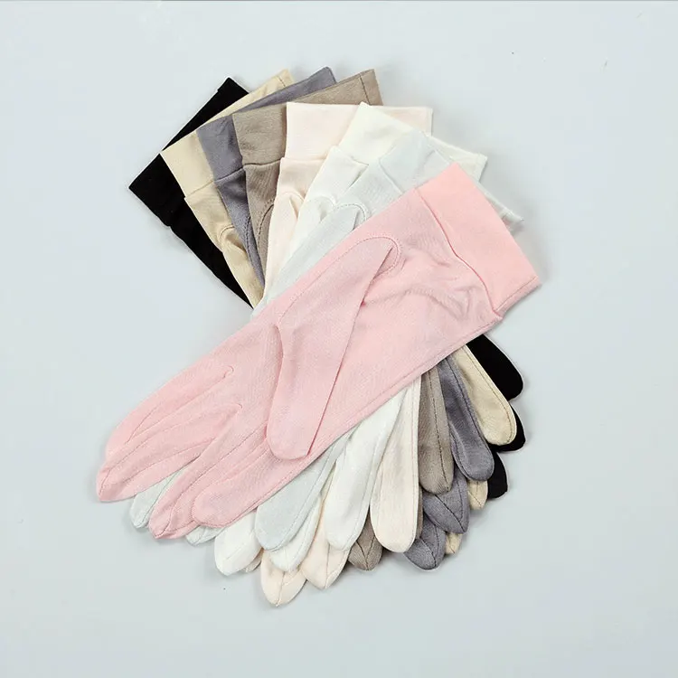 Women Ladies Pure Thin Luxury Breathable Inner 100 Silk Glove Liners