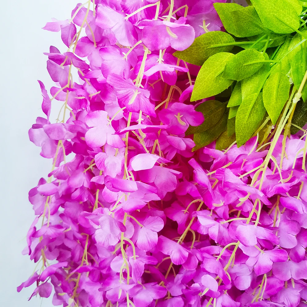 White 110cm Wisteria Wedding Decorative Wisteria Artificial Flower