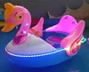 Electric plastic water bumper boats, electric boat with LED light, inflatable pool hand ship hot sale