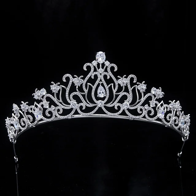 Chica Hot Selling Wedding Hair Accessories Good Quality Cz Bridal Crowns  Tiaras Bride To Be Tiara - Buy Tiara,Bridal Crowns Tiaras,Bride To Be Tiara  Product on 