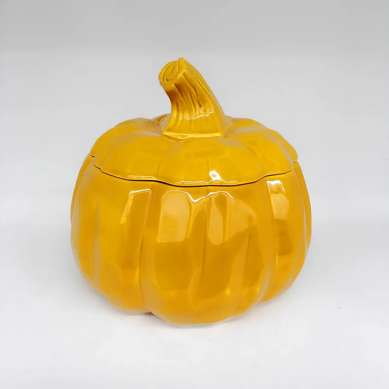 Vantage Thanksgiving Ceramic Pumpkin Candy Jar With Lid Buy Candy Jar