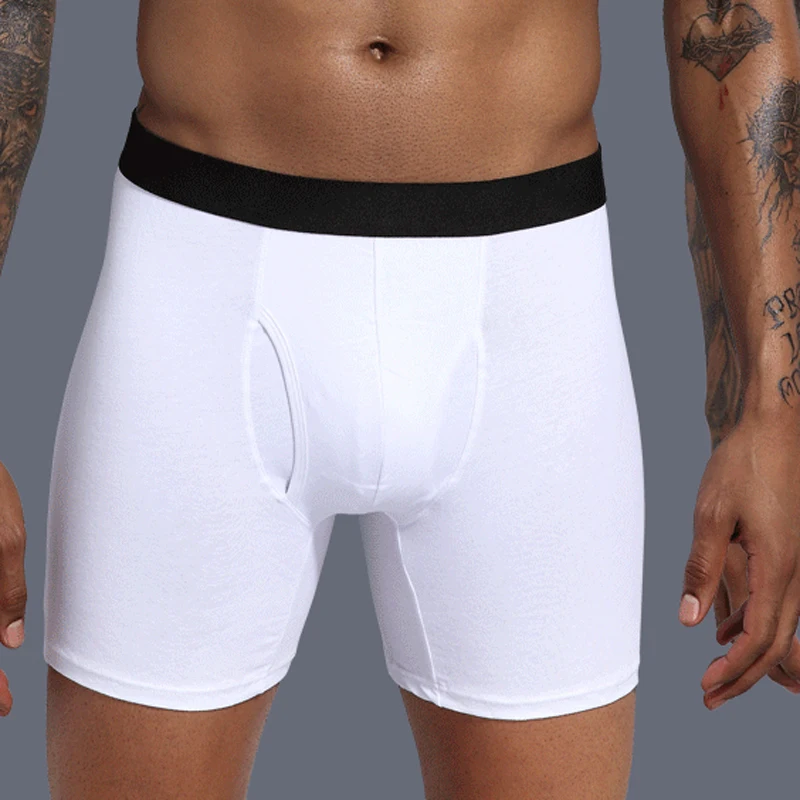
Wholesale and Custom Logo Cotton And Spandex Sport Boxer Briefs For Men Underwear Men 
