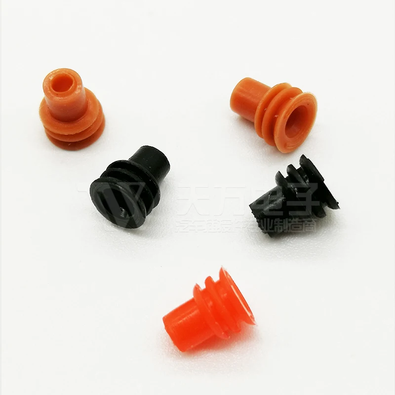 100 PCS 1.8mm waterproof plug silicone automotive connector waterproof rubber