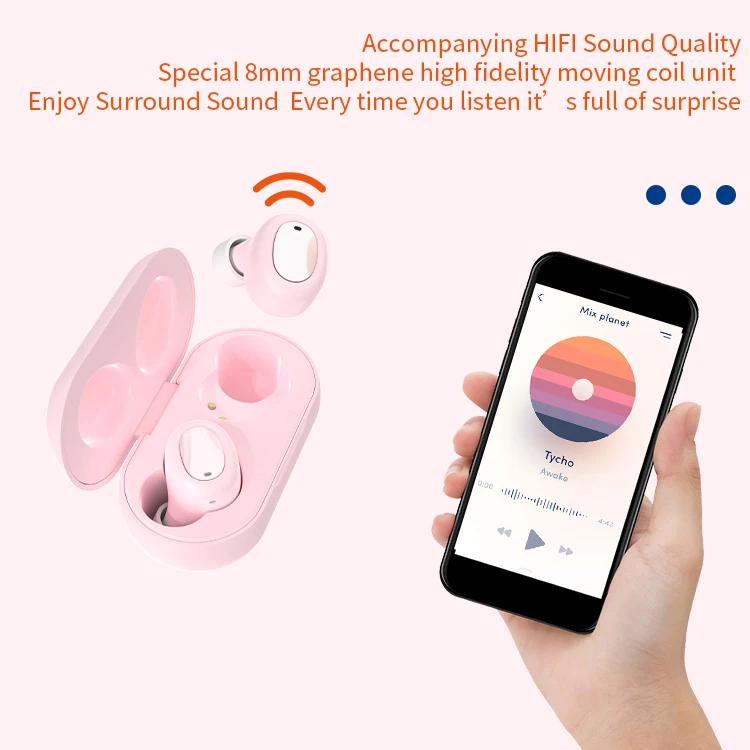 Amazon top seller wireless bluetooh headphone TWS marcaron portable earbuds TW15 - ANKUX.COM