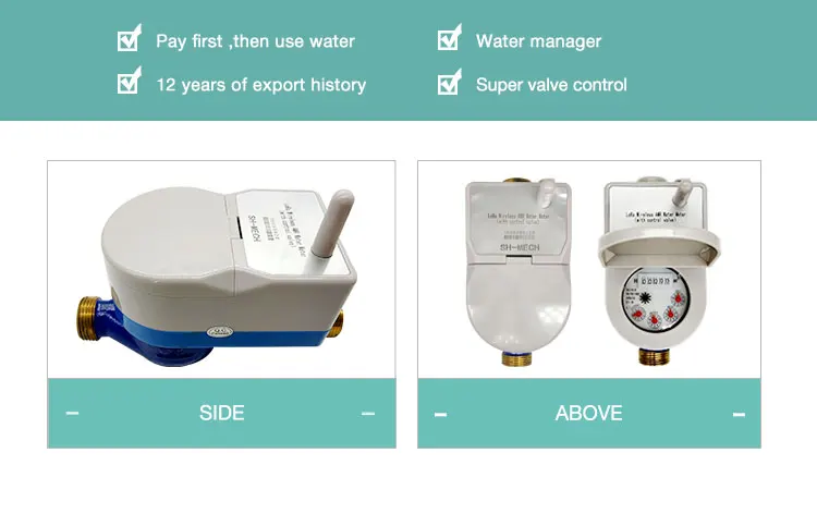 Valve control smart wifi 3/4 inch AMR lora network digital water meter - ANKUX.COM