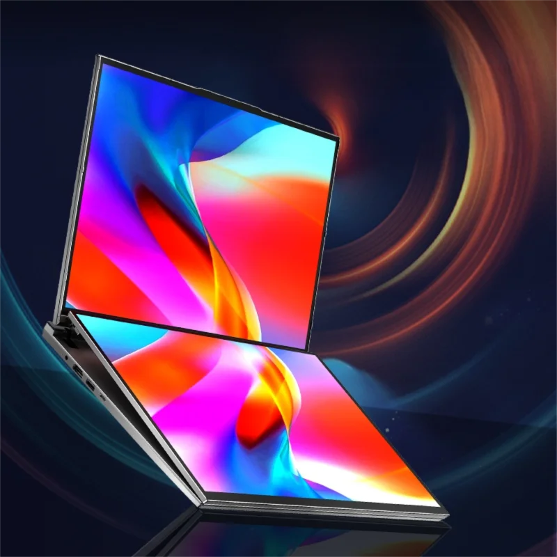 Samsung Galaxy Book6 Ultra showing AMOLED touchscreen and integrated stylus storage