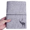 Felt Shell Fabric Note Nook Loose Leaf Inner Core A5 A6 A7 Notebook Diary Plan Binder Office Supplies Ring Binder