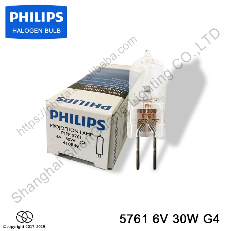 Philips Halogen lamp 5761 6V 30W G4