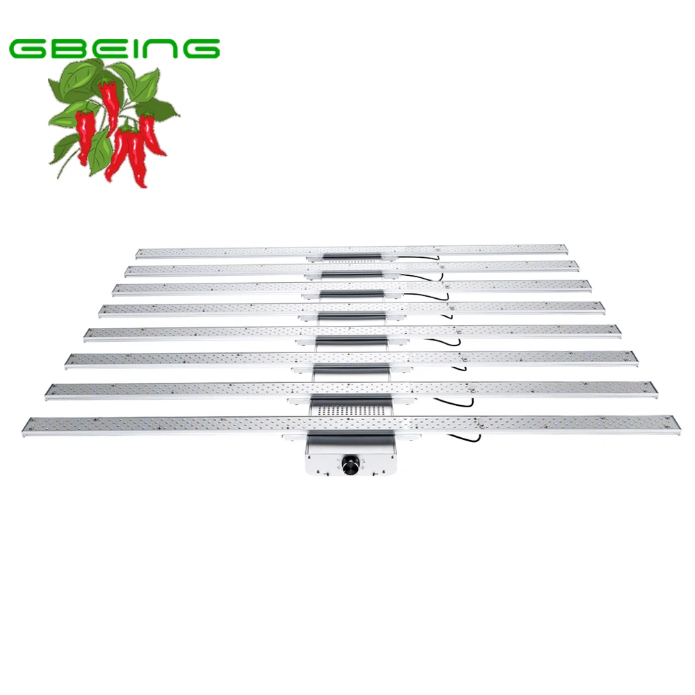 Custom 630w led grow bar 120cm x 120cm hydroponic grow light replacing 1000 watt de hid grow light