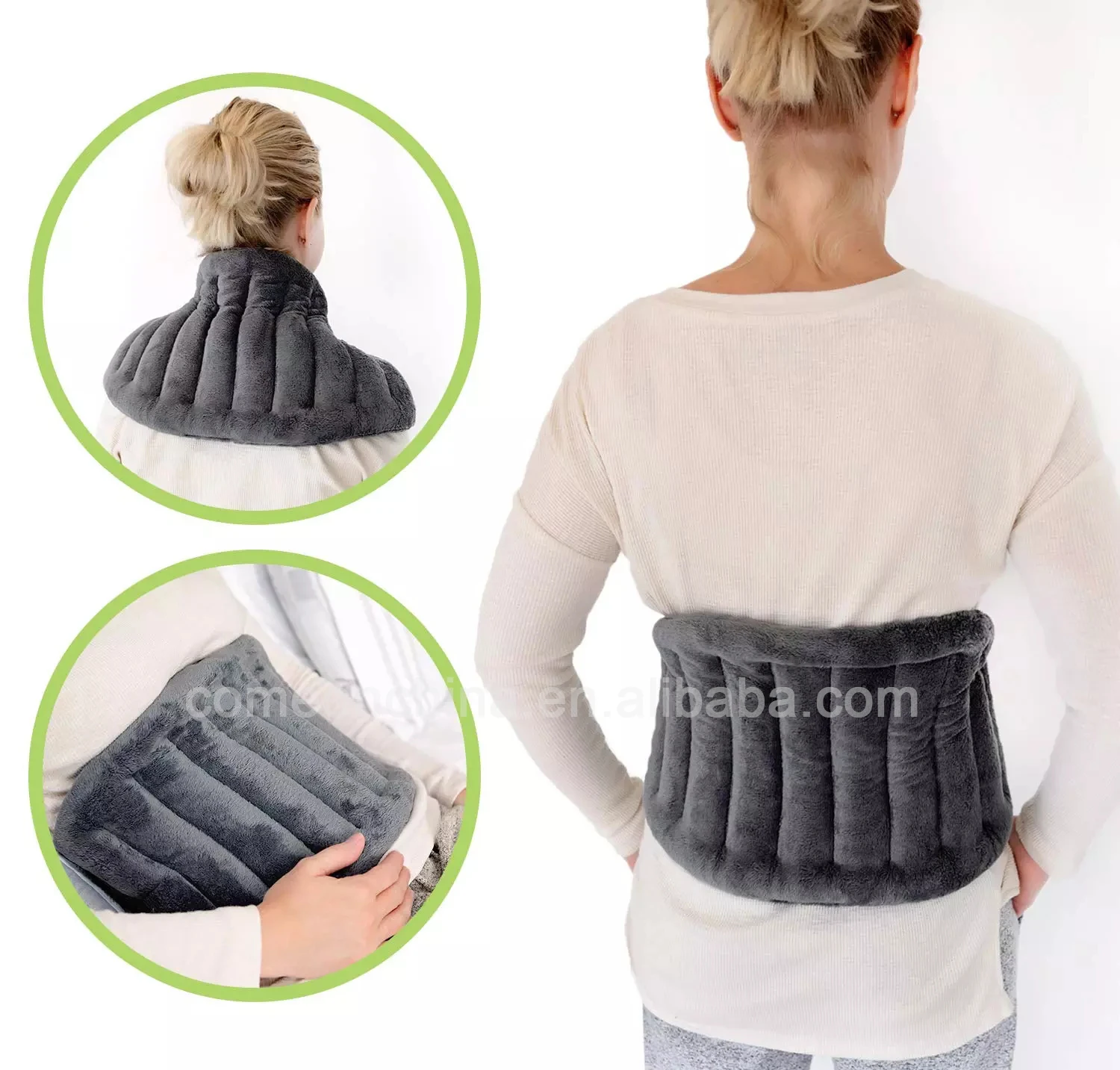 Hot Cold Therapy Body Large Microwavable Lumbar Heating Compress Pad