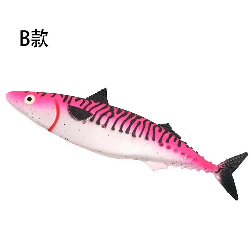28cm 67g Swimbait Mackerel Big Game Rubber Soft Fishing Lure Buy Hollow Body Belly Swim,Soft