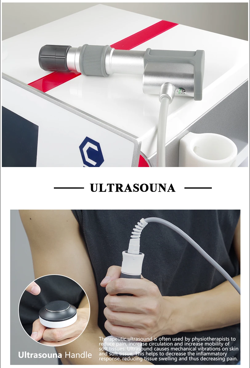2021 New design 2 in 1 ultrashock ultrasound and pneumatic ed shock wave therapy for erectile dysfunction pain treatment