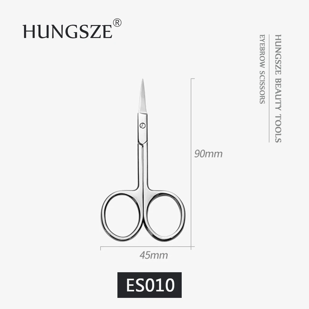 
Straight Cuticle Scissor Stainless Steel Eyebrows Scissor with Curved Razor Sharp Blades 