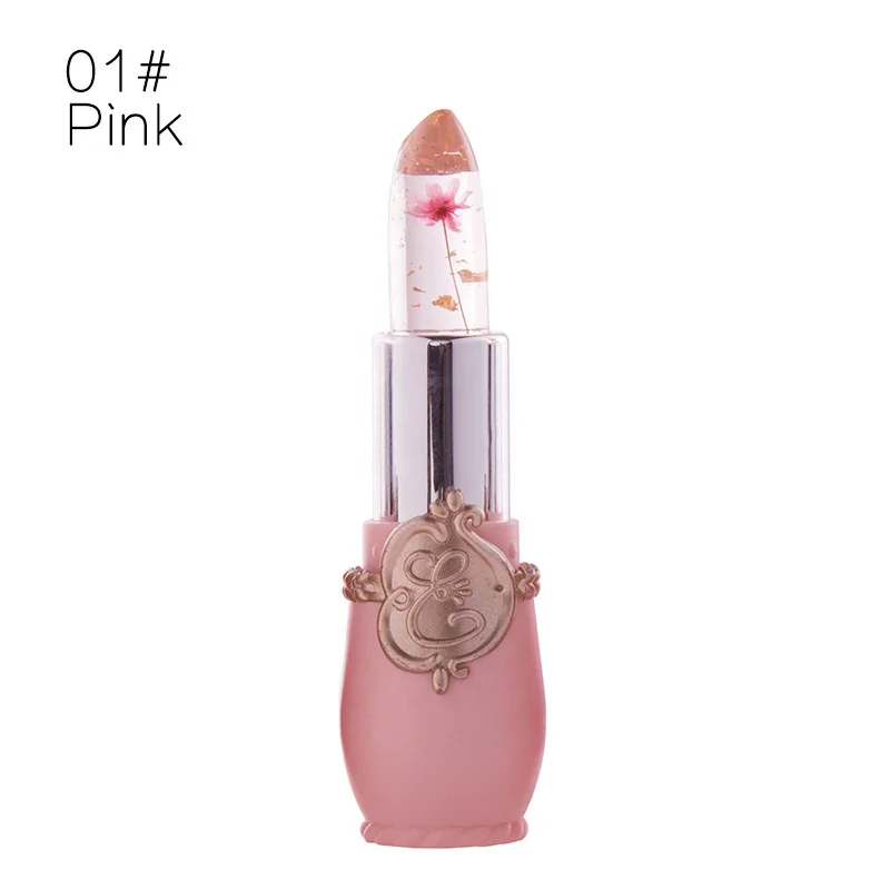 Alibaba Hot Sale 6 Pcs/set Flower Jelly Lipstick Set Temperature Change